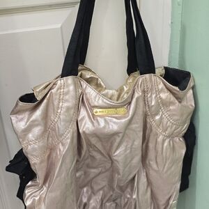 Y2K Juicy Couture Gold and Black Women's Bag